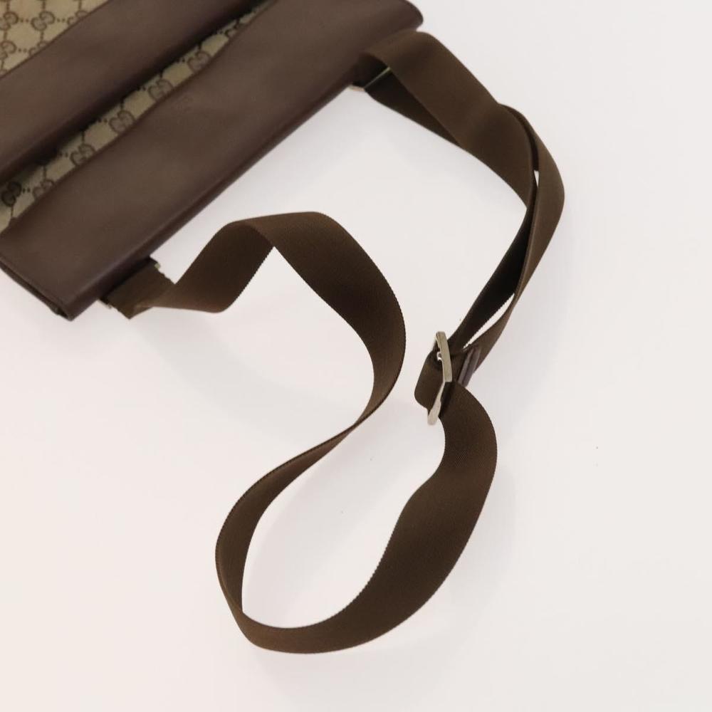 GUCCI GG Canvas Shoulder Bag Brown Silver 019 0489 Auth ki5690 - Picture 7 of 16